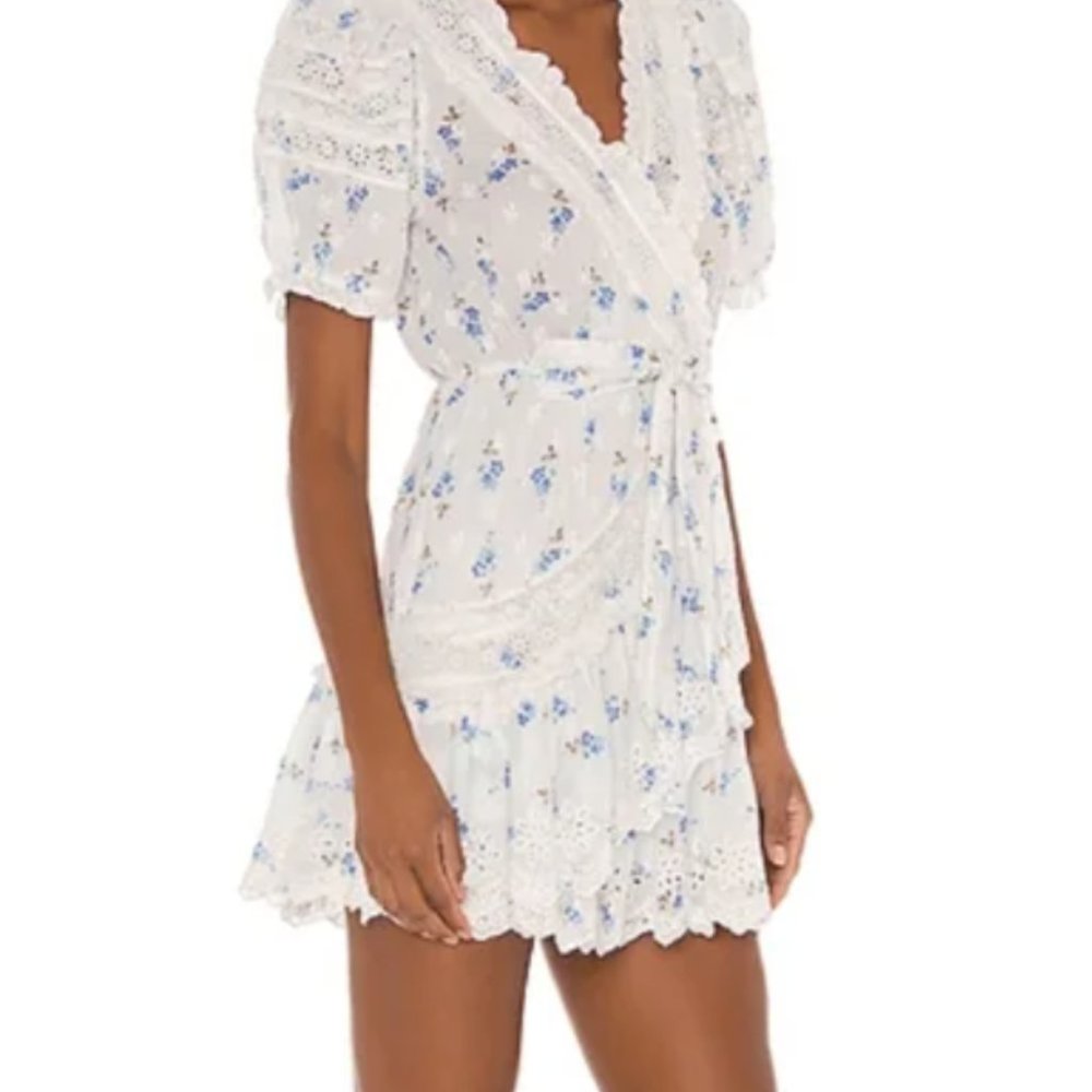 Loveshackfancy floral eyelet mini dress